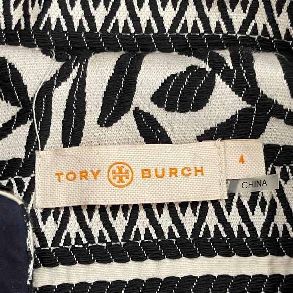 Tory Burch Tweed embroidered jacket with back details black and white size 4 - Picture 4 of 14